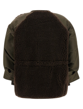 Shearling bomber jacket #