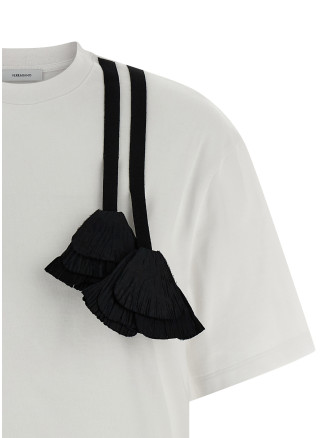 Floral insert t-shirt #