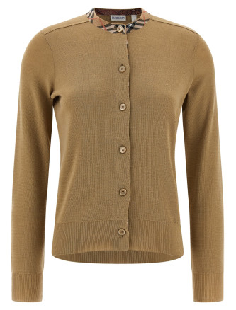 Check insert cardigan