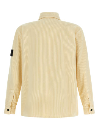 Ribbed velvet overshirt #