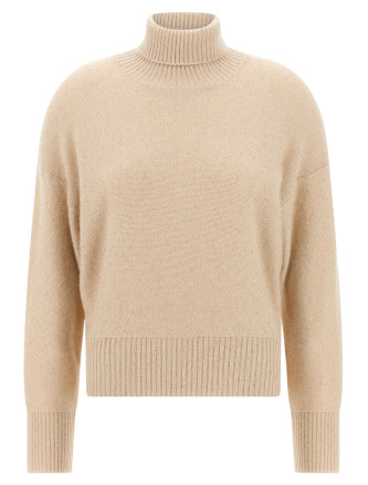 Sequin turtleneck sweater