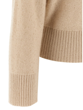 Sequin turtleneck sweater #