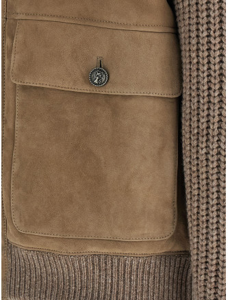 Shearling bomber jacket #