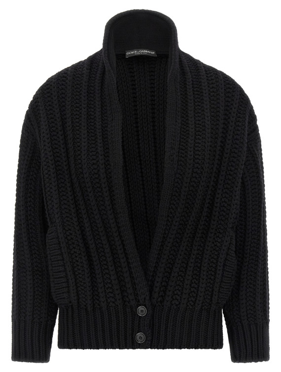 Coarse wool cardigan #1