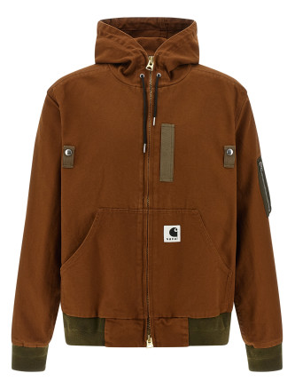 Sacai x Carhartt Wip capsule hooded bomber jacket