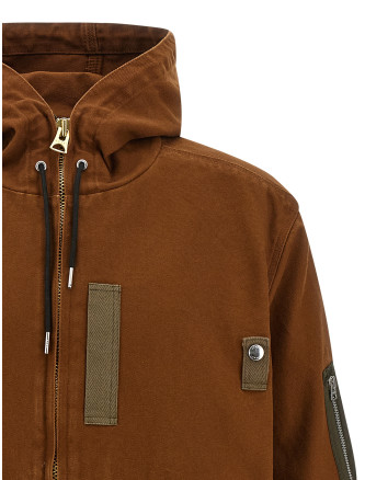 Sacai x Carhartt Wip capsule hooded bomber jacket #