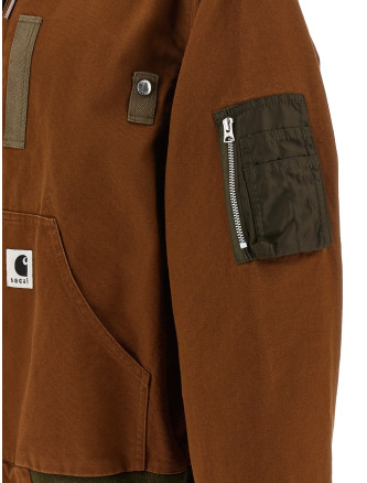 Sacai x Carhartt Wip capsule hooded bomber jacket #