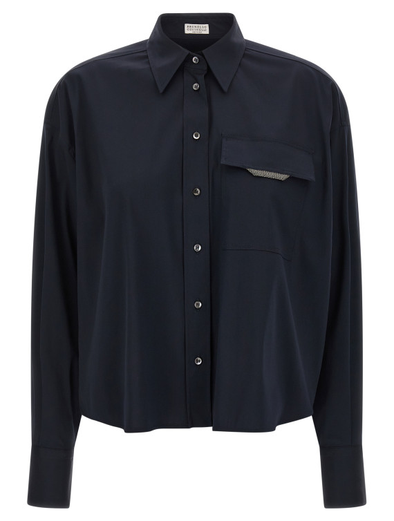 'Shiny Flap Detail' shirt #1