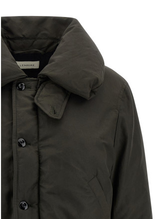 Bubble collar cropped down jacket #