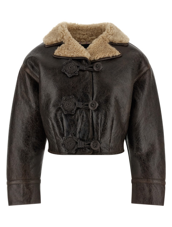 Wool insert sheepskin jacket #1