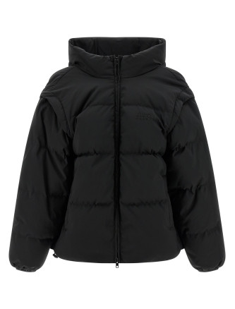 'Numeric signature MM6' embroidery down jacket