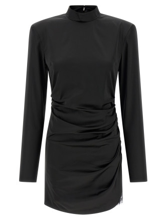 'Satin Rouched Mini' dress