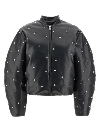 'Studded Padded' bomber jacket