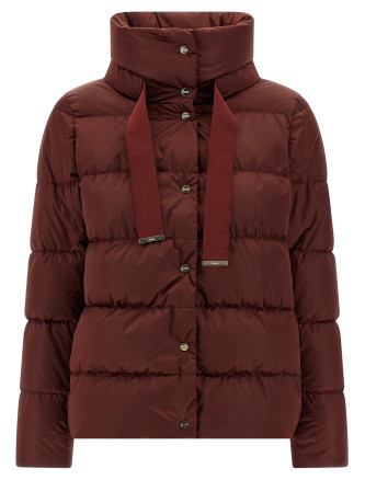 Shiny satin down jacket