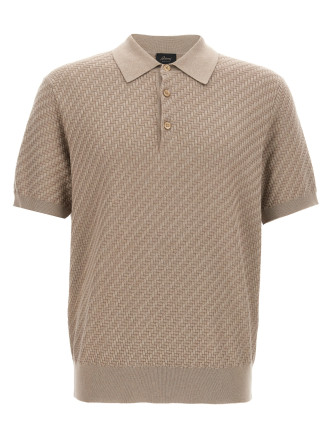 Knitted polo shirt
