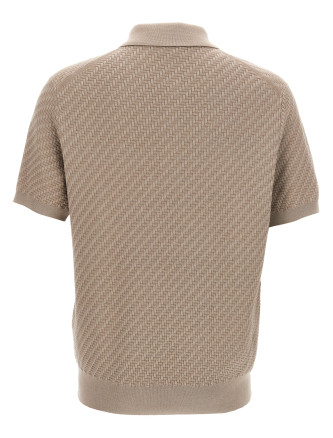 Knitted polo shirt #