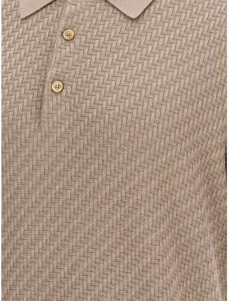 Knitted polo shirt #