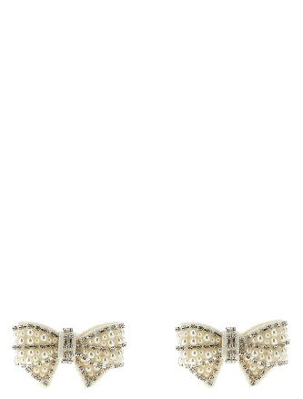 'Pearl Satin Bow' earrings
