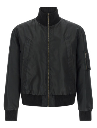 'White Stitch Line' bomber jacket