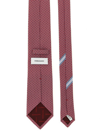'Gancini' print tie #