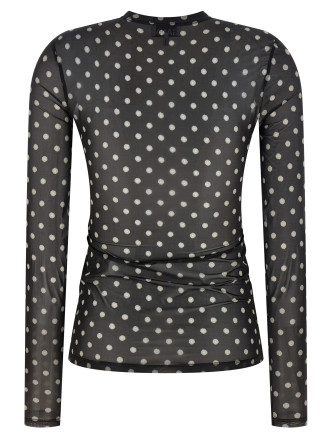 'Printed Sheer' sweater #