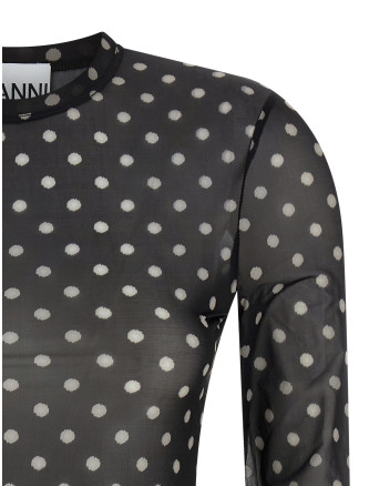 'Printed Sheer' sweater #