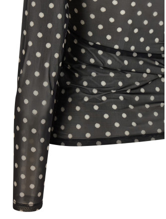 'Printed Sheer' sweater #