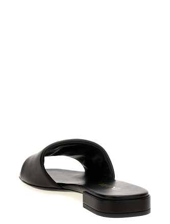 Logo leather sandals #