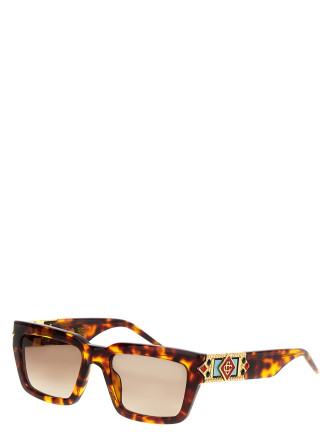 'The tortoiseshell square metope' sunglasses #