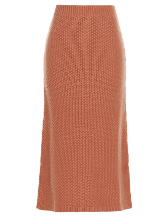 Knit long skirt