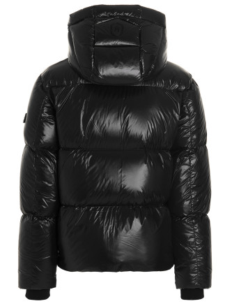 Logo patch down jacket #