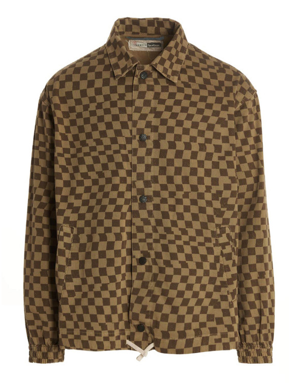 Check print overshirt #1