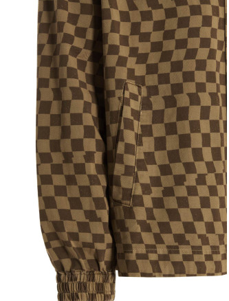 Check print overshirt #