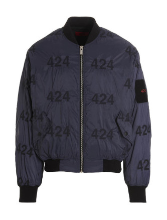 Reversible logo bomber jacket.