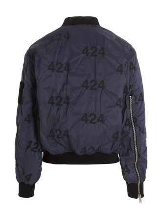 Reversible logo bomber jacket. #