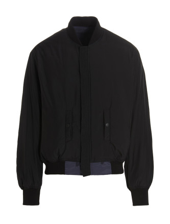 Reversible logo bomber jacket. #