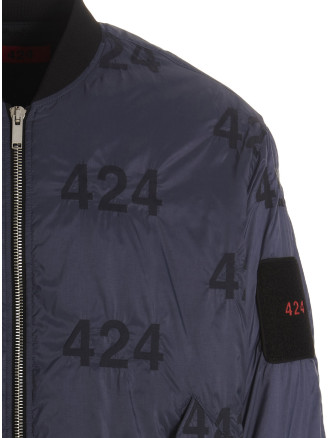 Reversible logo bomber jacket. #