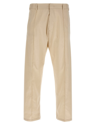 Pants with front pleats