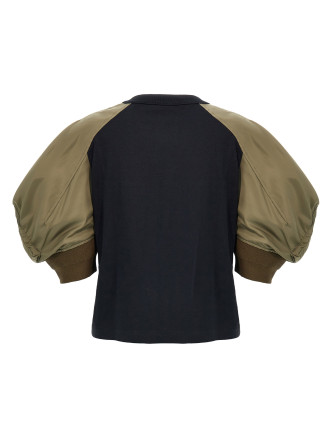 Nylon insert t-shirt #