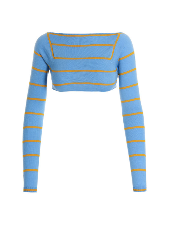 Cut-out cropped sweater #1