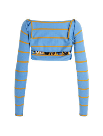 Cut-out cropped sweater #