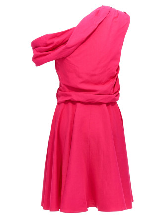 Draping neckline dress #