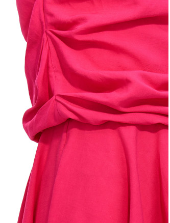 Draping neckline dress #