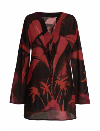 Printed short kaftano