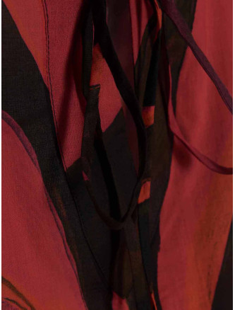 Printed short kaftano #