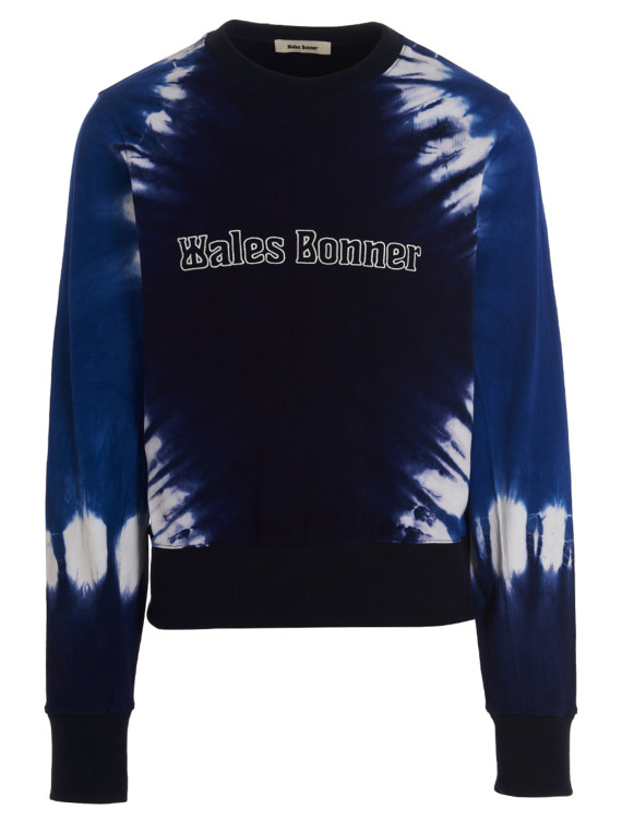 Logo embroidery tie dye sweatshirt #1