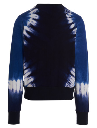 Logo embroidery tie dye sweatshirt #