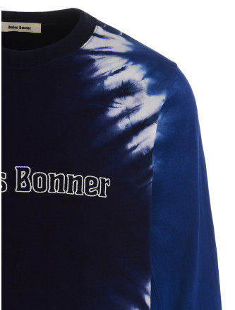 Logo embroidery tie dye sweatshirt #