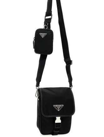 Re-Nylon logo crossbody bag #
