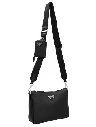 Re-Nylon & Saffiano crossbody bag #